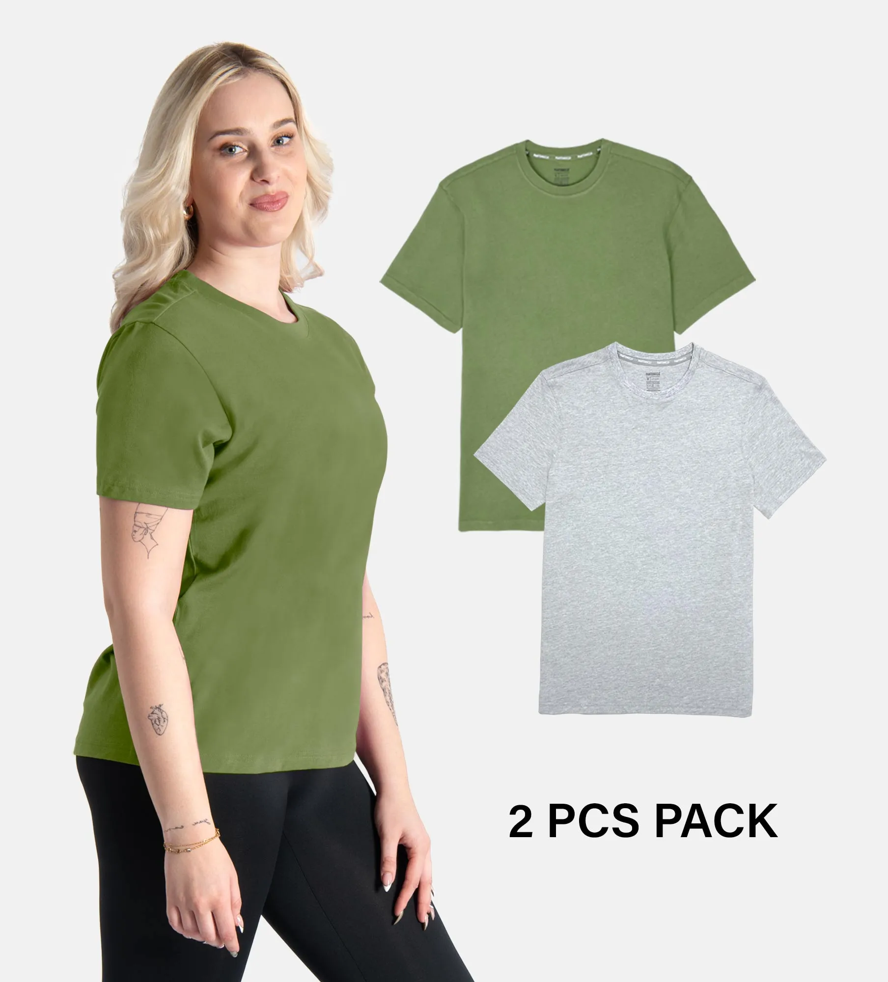 Bombažne boyfriend majice – Paket 2 kosov