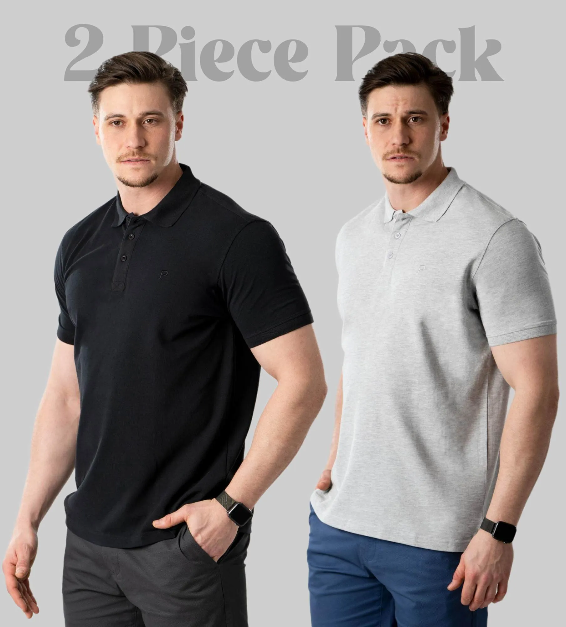 Polo majica za moške - 2 kosi v paketu