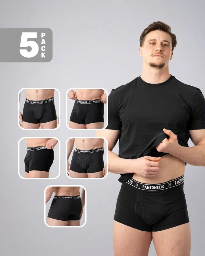 Moške bombaž-elastan boksarice - Paket 5 kosov
